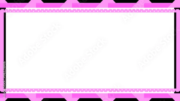 Obraz pink twitch overlay cam panel