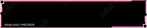 Obraz pink twitch overlay cam panel