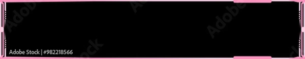 Obraz pink twitch overlay cam panel