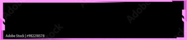 Obraz pink twitch overlay cam panel