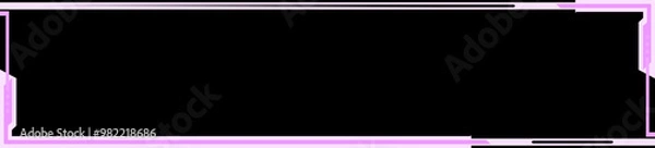 Obraz pink twitch overlay cam panel