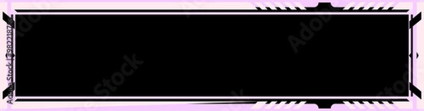Obraz pink twitch overlay cam panel