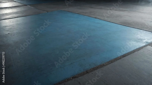 Obraz Soft blue light on smooth concrete surface background