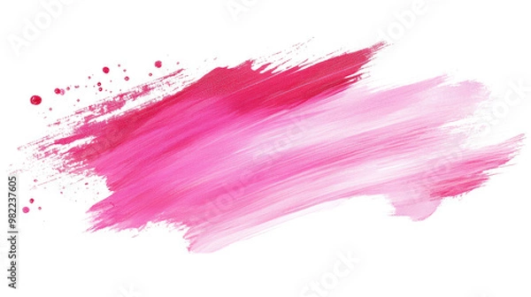 Obraz paint brush stroke on a white transparent background