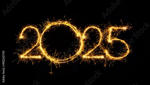 Obraz New Year 2025 design element