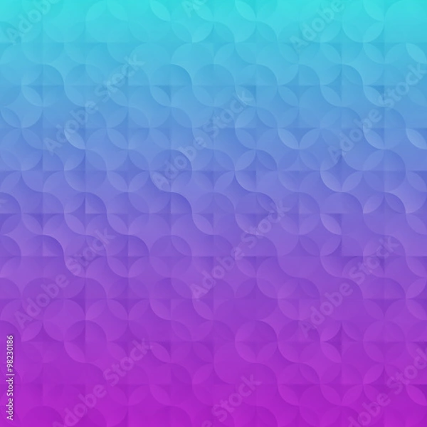 Fototapeta Simple gradient Technology background. Vector illustration with geometric elements