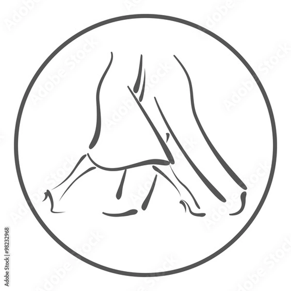 Fototapeta Dance school logo.