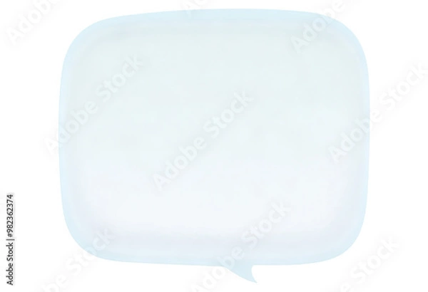 Obraz Speech bubble on a transparent background