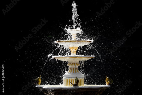 Obraz Isolated splash fountain