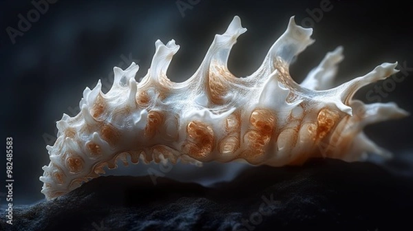 Fototapeta Seashell Macro Photography: Intricate Details and Textures