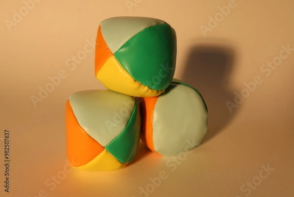 Fototapeta Juggling balls on a white background