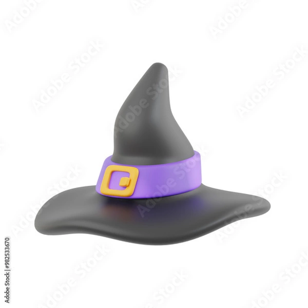 Fototapeta Witch Hat 3D Illustrations