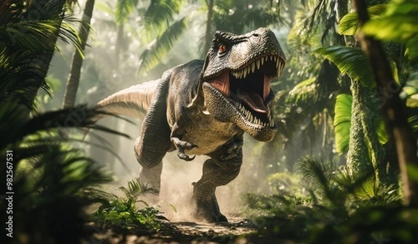 Obraz dinosaur jurassic animal prehistoric predator nature