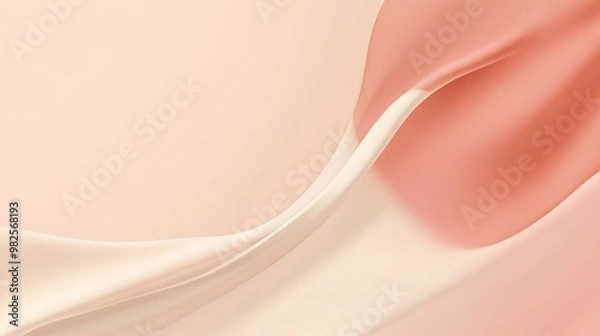 Fototapeta Blank banner template with a neutral gradient background