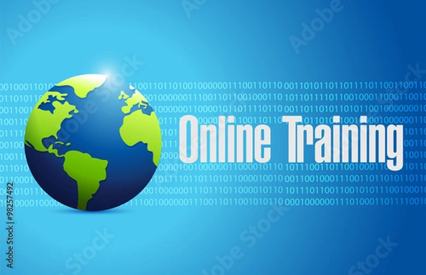 Obraz Online Training global sign concept