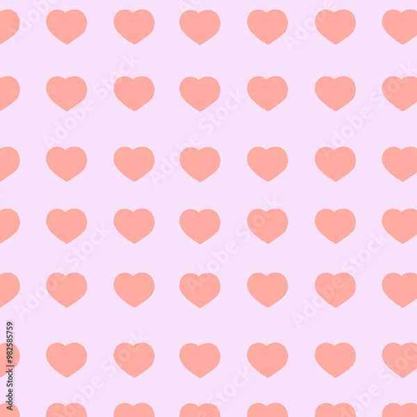 Fototapeta seamless pattern with hearts