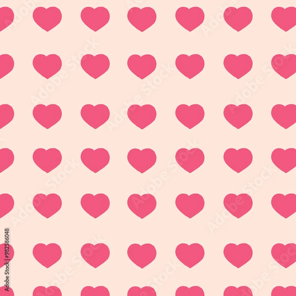 Fototapeta seamless background with hearts