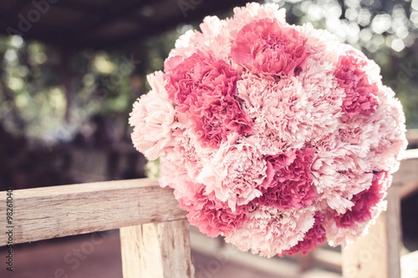 Obraz Pink carnation bouquet
