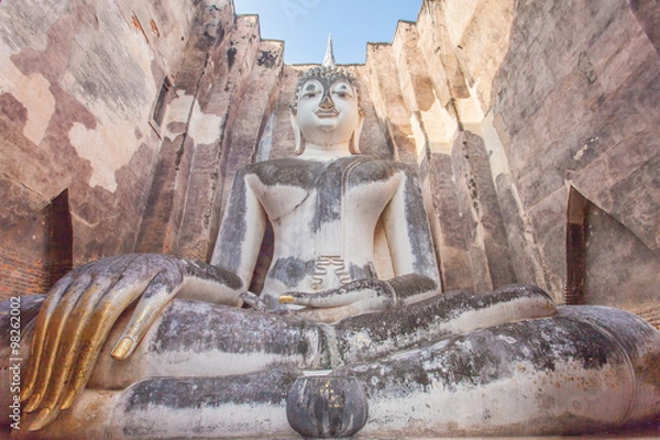 Obraz Ancient Buddha statue in Sukhothai National park