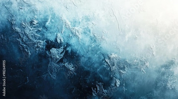 Fototapeta An abstract representation of textured blue water waves, creating a tranquil and serene atmosphere for artistic projects.