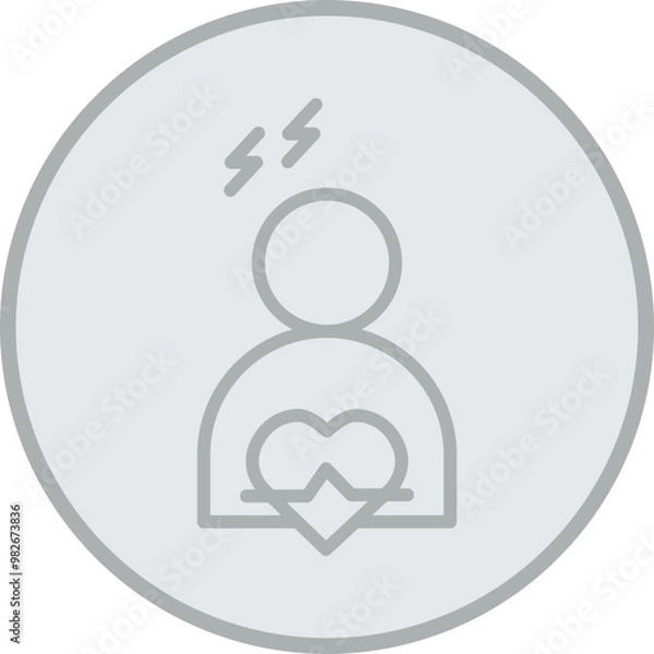 Fototapeta Stress Vector Icon Design
