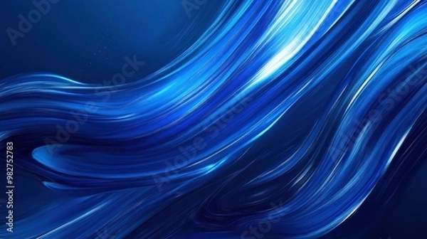 Fototapeta A bold blue background with striking color and strong lines, perfect for making a powerful visual statement.