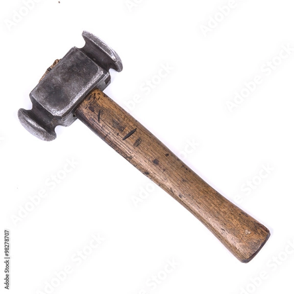 Obraz Blacksmith Hammer on a white background