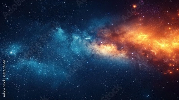 Obraz Mystical space and stars 