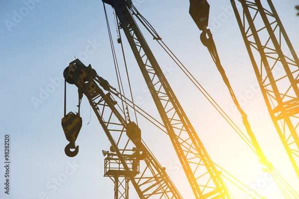 Fototapeta industrial crane machine