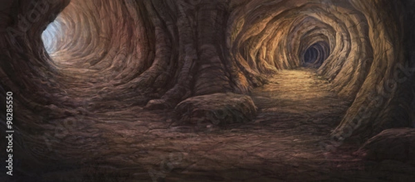 Obraz wewnątrz jaskini