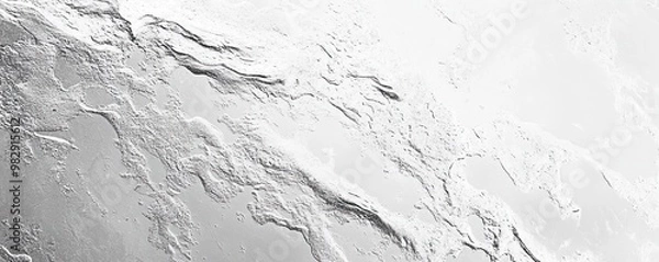 Fototapeta A textured surface resembling abstract natural formations, showcasing a variety of patterns in shades of gray and white.