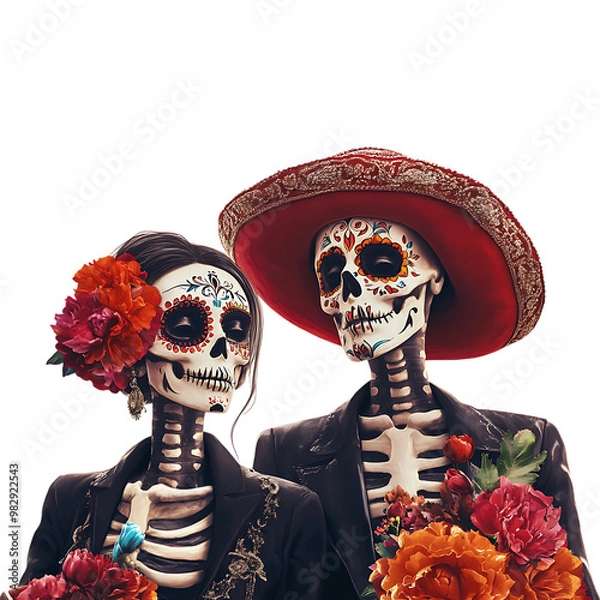 Obraz skeleton couple