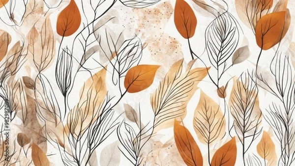 Obraz autumn leaves background