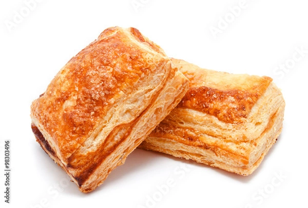 Obraz Fresh puff pastries isolated