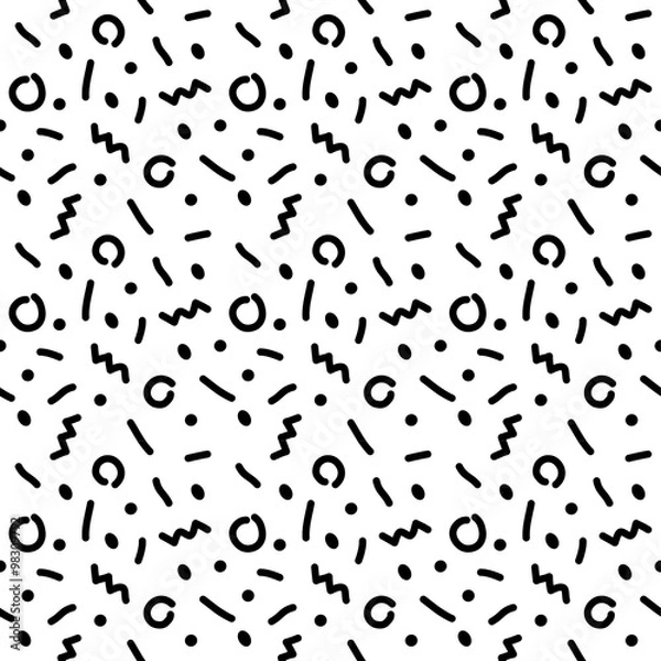 Fototapeta seamless background 90s