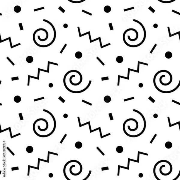 Obraz seamless background 80s