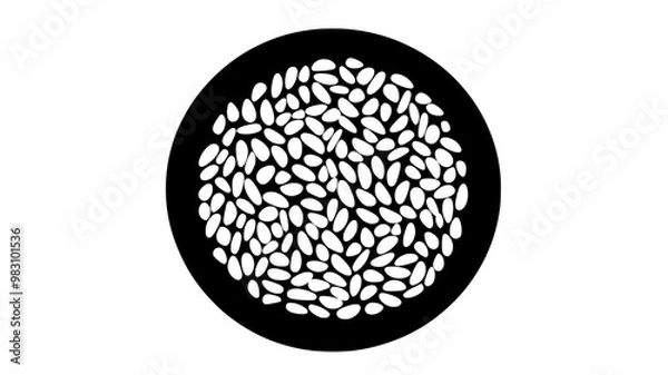 Fototapeta Top-down view of a serving of enchiladas with visible sauce and garnishes, on a simple dish, food vector illustration