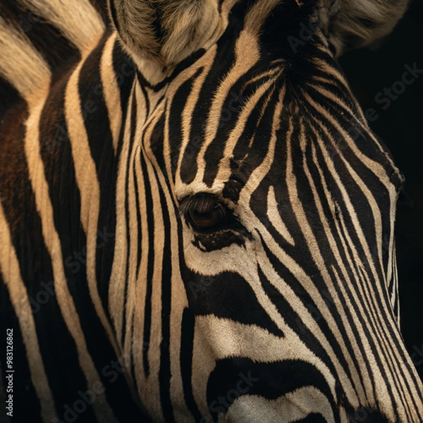 Fototapeta zebra close up