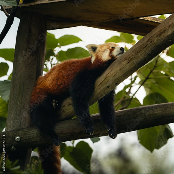 Obraz red panda bear in a zoo