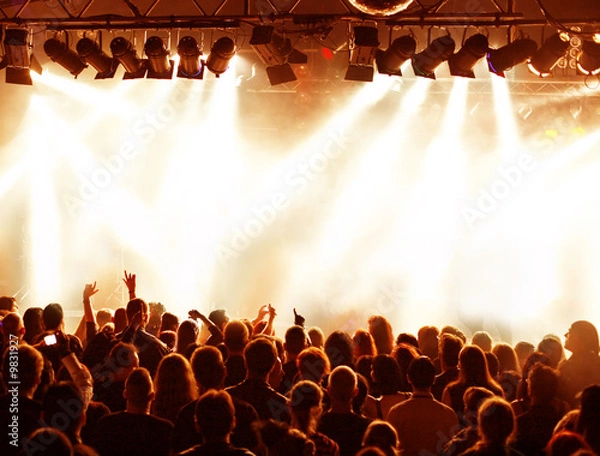 Obraz Konzertpublikum und Lichttechnik