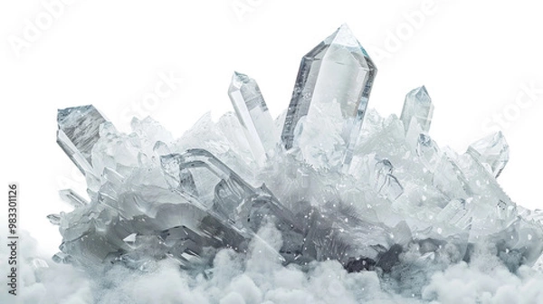 Fototapeta snow covered mountains