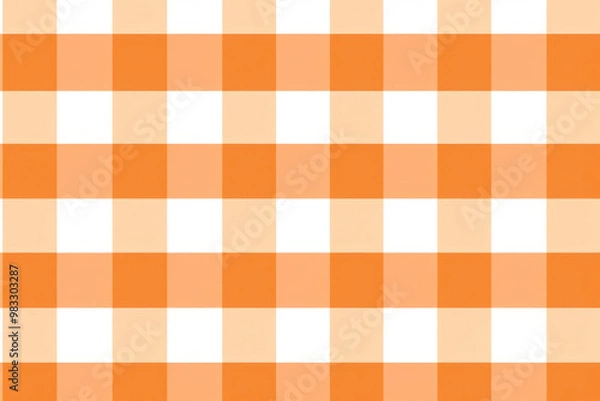 Obraz PNG Orange gingham tablecloth pattern orange.