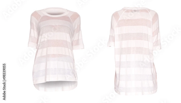 Fototapeta striped shirt on a white background