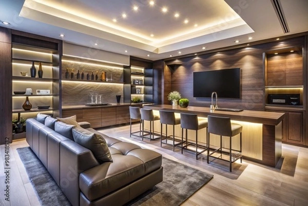 Fototapeta Interior Modern Luxury House Design