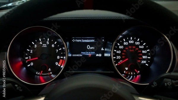Obraz Tach and speedometer