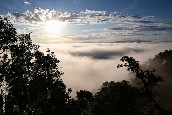 Fototapeta sunset in the clouds