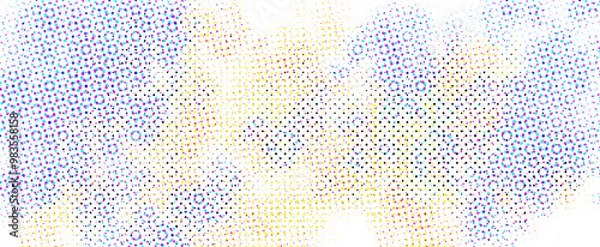 Obraz Modern sport backdrop, Dots halftone in two color pattern gradient grunge texture background