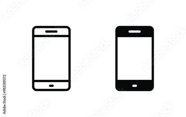 Obraz Smartphone icon, Smartphone symbol vector
