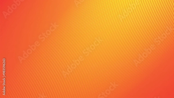 Obraz Yellow and orange gradient with stripes line abstract background vector image