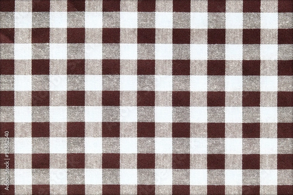 Obraz classic checkered tablecloth texture background